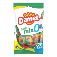Caramelos goma DAMEL Sour Mix 0% azúcar 90 g