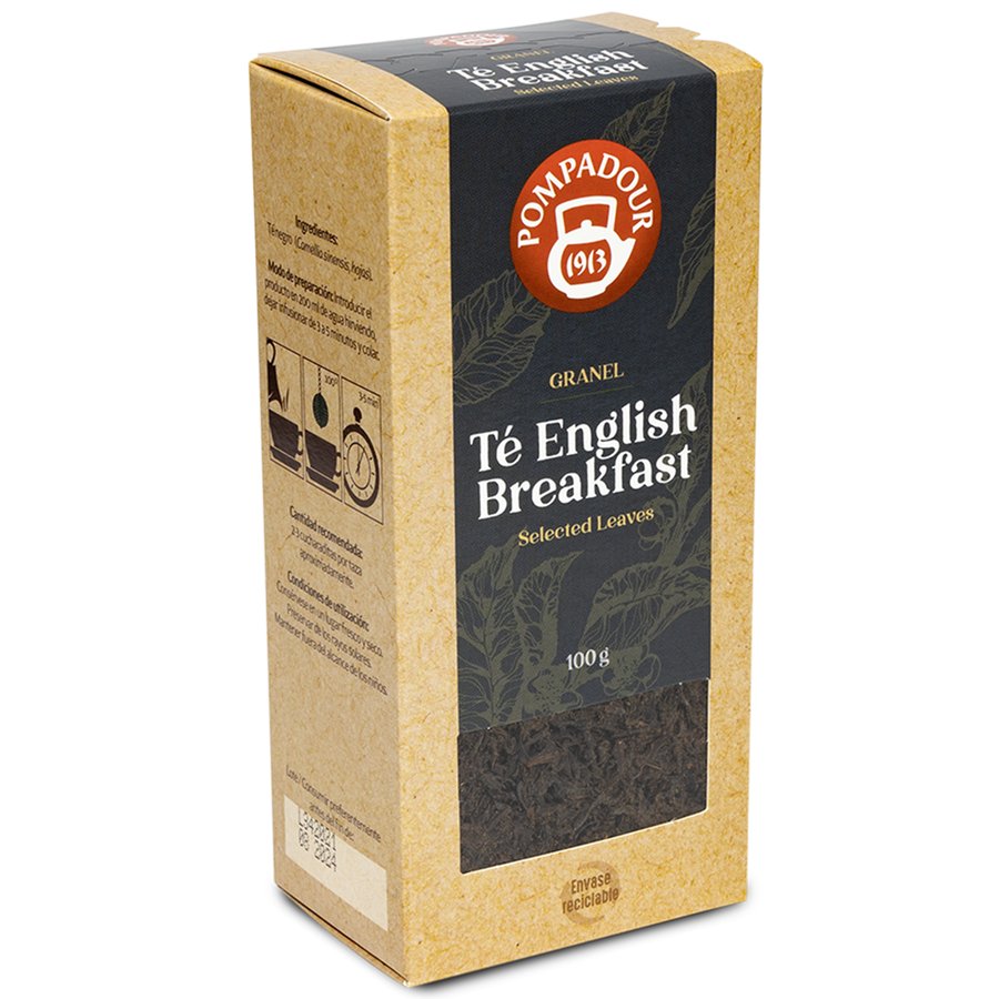 Té English Breakfast POMPADOUR granel 100 g
