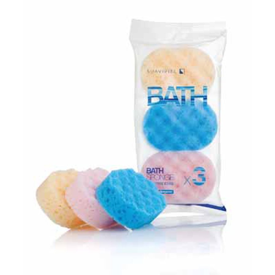 Esponja SUAVIPIEL Bath 3 unidades