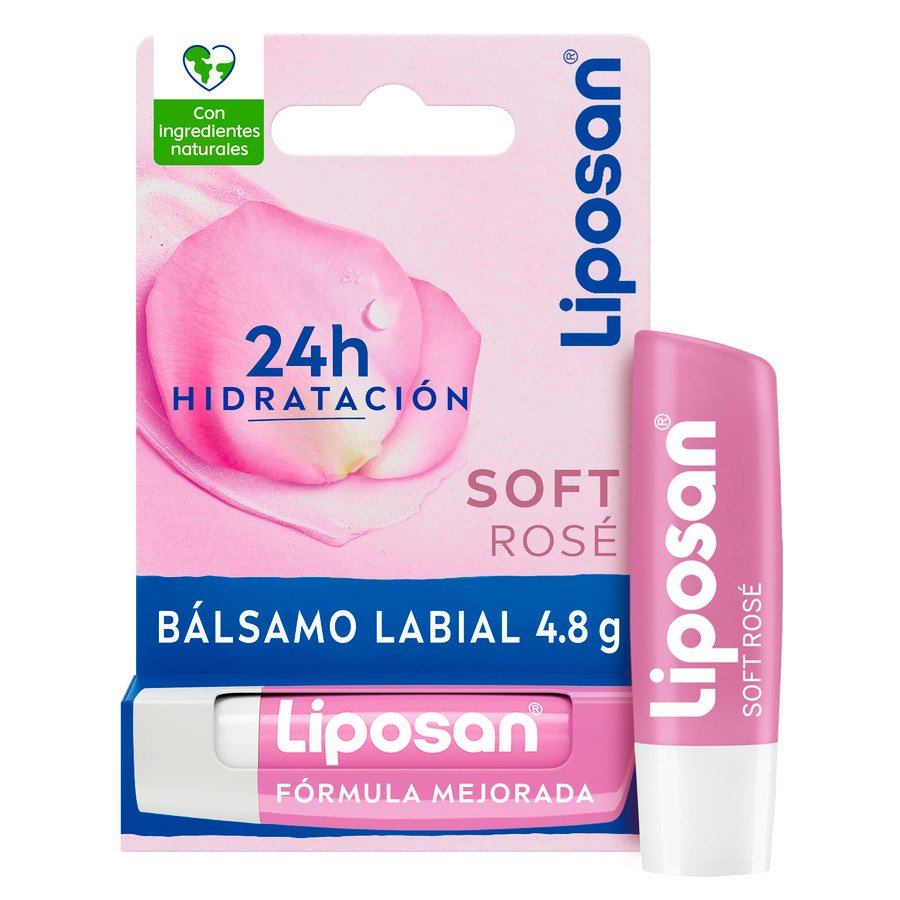 Bálsamo labial LIPOSAN Soft Rose barra 4,8 g
