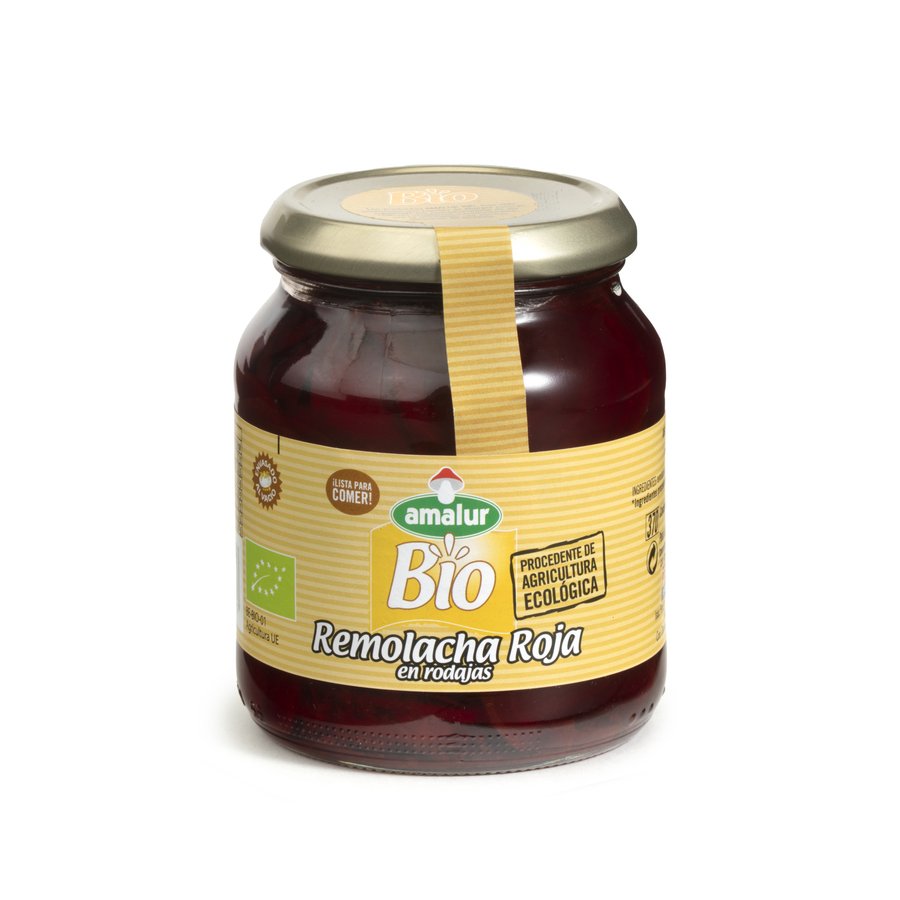 Remolacha en rodajas AMALUR roja Bio 195 g pne.