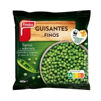 Guisantes congelados FINDUS finos bolsa 400 g
