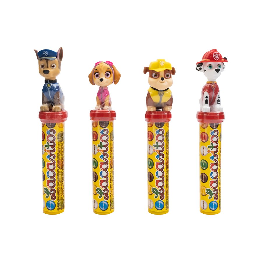 Grageas de chocolate LACASITOS Toy tubo con muñeco personaje animación 20 g