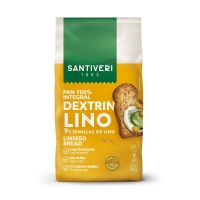 Pan tostado SANTIVERI Dextrín 100% integral lino 300 g