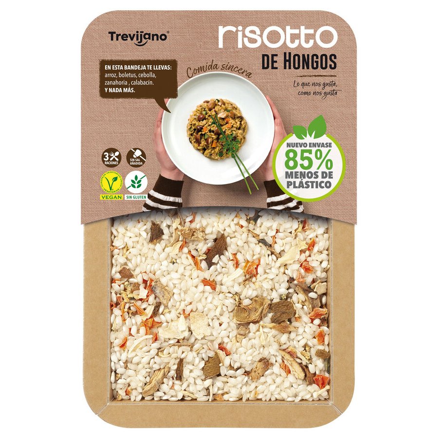 Risotto de hongos TREVIJANO bandeja 280 g