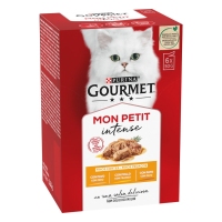 Alimento gato GOURMET Mon Petit selección de carnes sobres 6X50 g