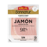 Jamón cocido extra ARGAL Bonnatur Corte Fino 130 g