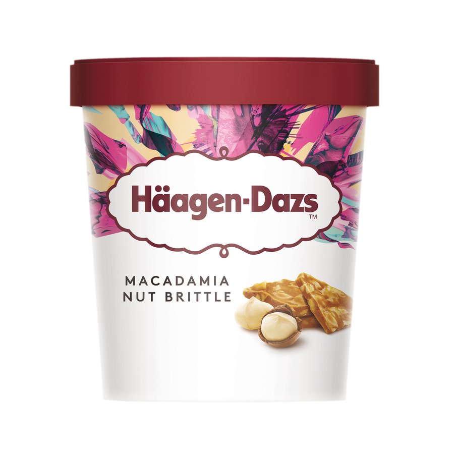 Helado HAAGEN DAZS vainilla con nueces macadamia 400 g