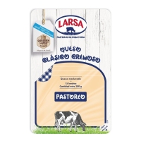 Queso barra LARSA Clásico Cremoso Pastoreo lonchas 300 g
