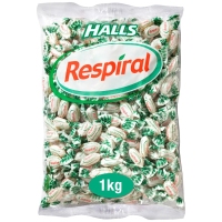 Caramelos HALLS Respiral mentol bolsa 1 quilo