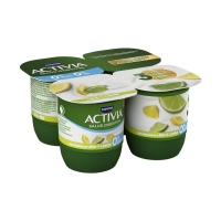 Bífidus ACTIVIA DANONE con lima limón 0% pack 4x120 g