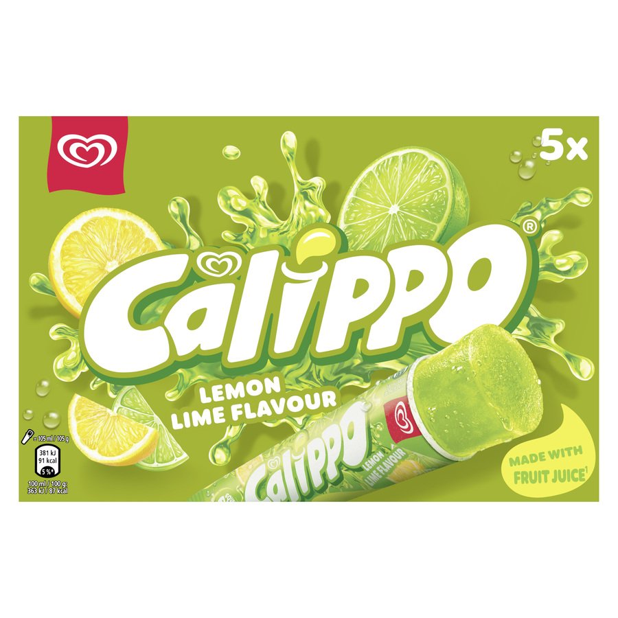 Helado FRIGO CALIPPO lima-limón 5 unidades 525 g