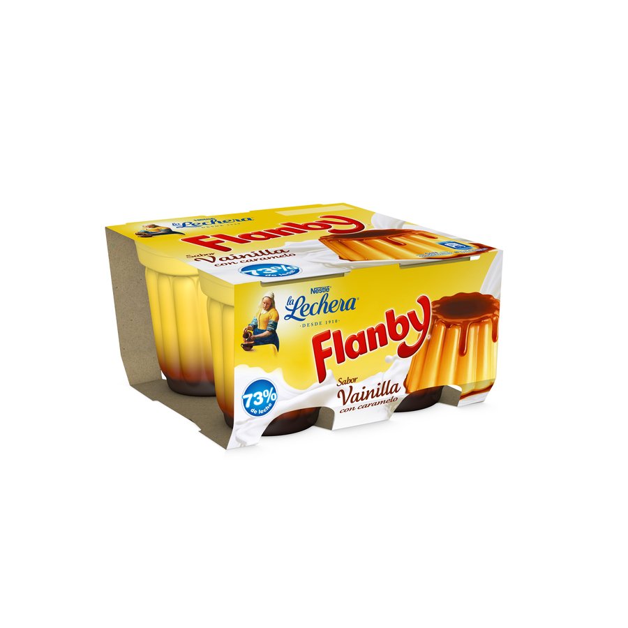 Flanby vainilla LA LECHERA pack 4x100 g
