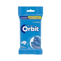 Chicle ORBIT peppermint sin azúcar grageas blister 4 unidades