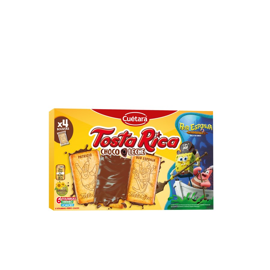 Galletas CUETARA TOSTA RICA chocoleche 140 g