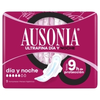 Compresa AUSONIA ultrafina alas noche 9 unidades