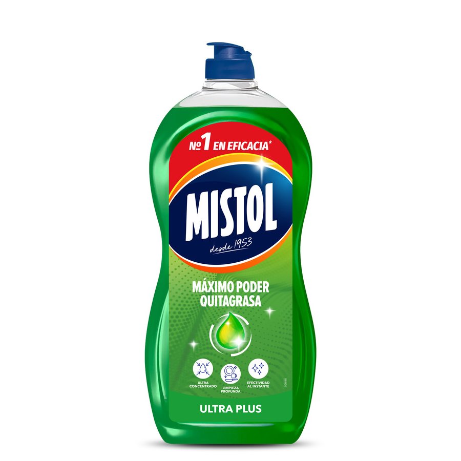 Lavavajillas mano concentrado MISTOL ultra plus 950 ml
