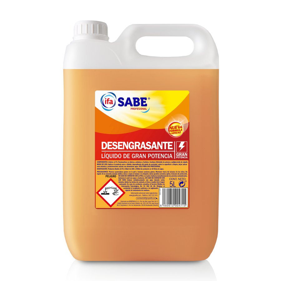 Desengrasante líquido gran potencia IFA SABE 5 l