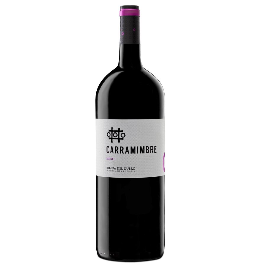 Vino tinto D.O.Ribera del Duero CARRAMIMBRE Roble botella magnum 1,5 l