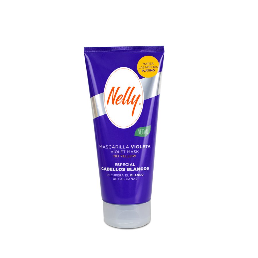 Mascarilla violeta cabellos blancos NELLY 150 ML