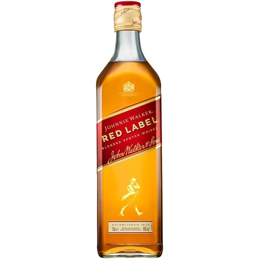 Whisky JOHNNIE WALKER etiqueta roja botella 70 cl