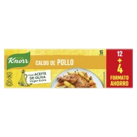 Caldo de pollo KNORR 12+4 pastillas 160 g