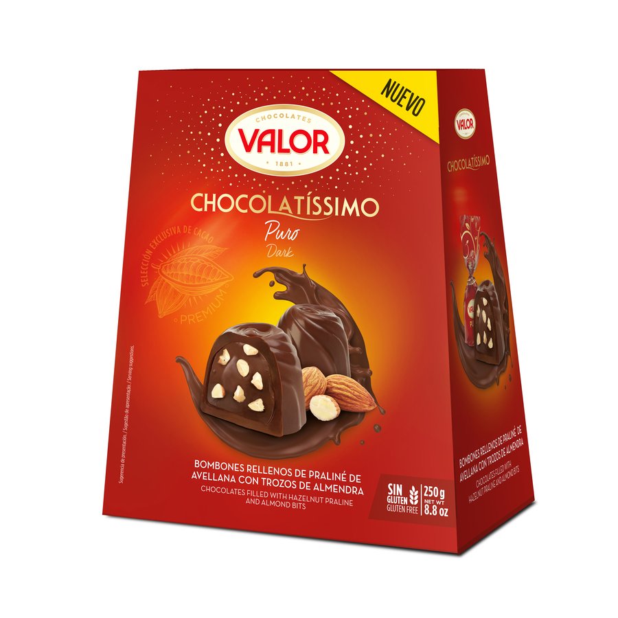 Bombones VALOR Chocolatissimo Puro estuche 250 g