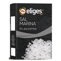 Sal marina IFA ELIGES escamas estuche cartón 125 g