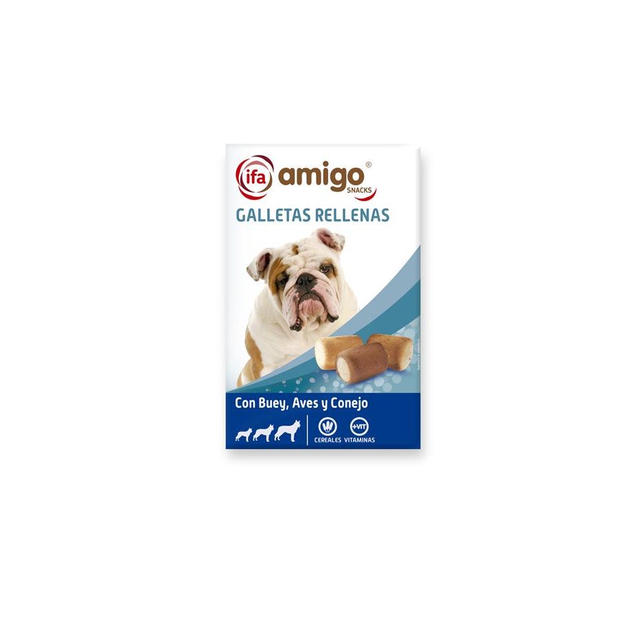 Snack perro IFA AMIGO galletas rellenas 500 g