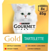 Alimento gato PURINA GOURMET Gold sabores 8x85 g