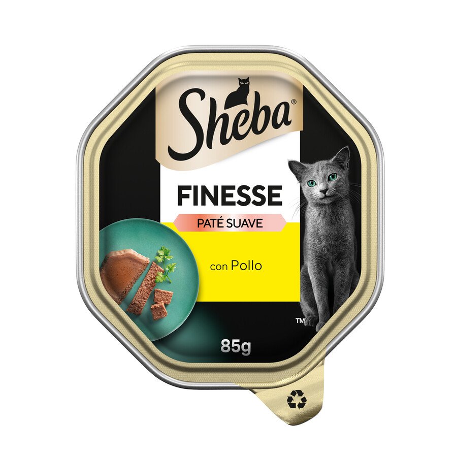 Alimento para gatos SHEBA Finesse paté pollo 85 g