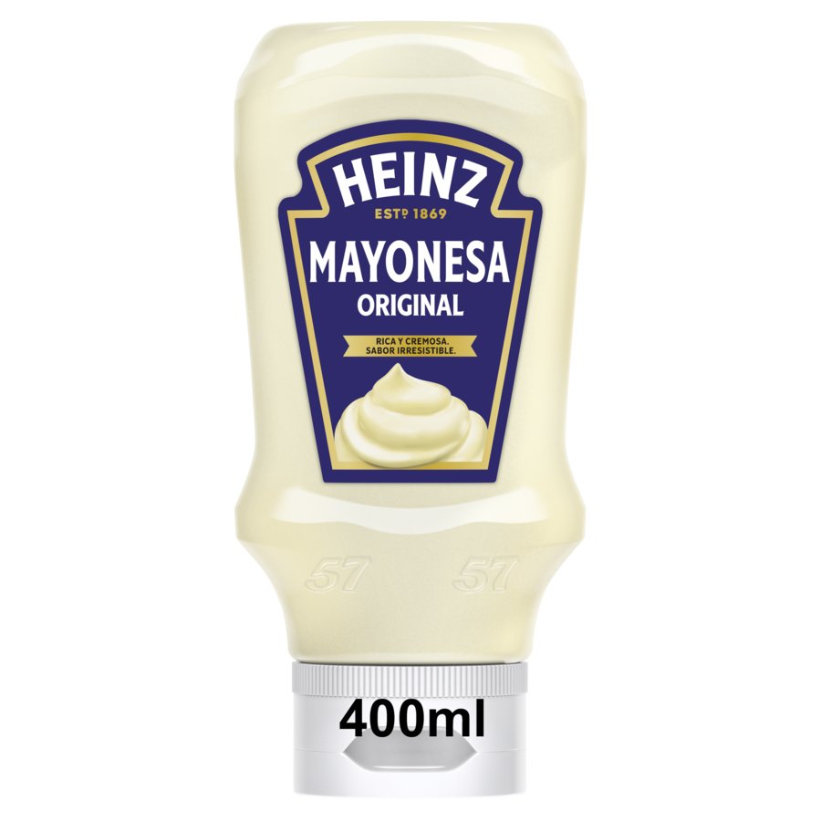 Mayonesa HEINZ bocabajo 400 ml
