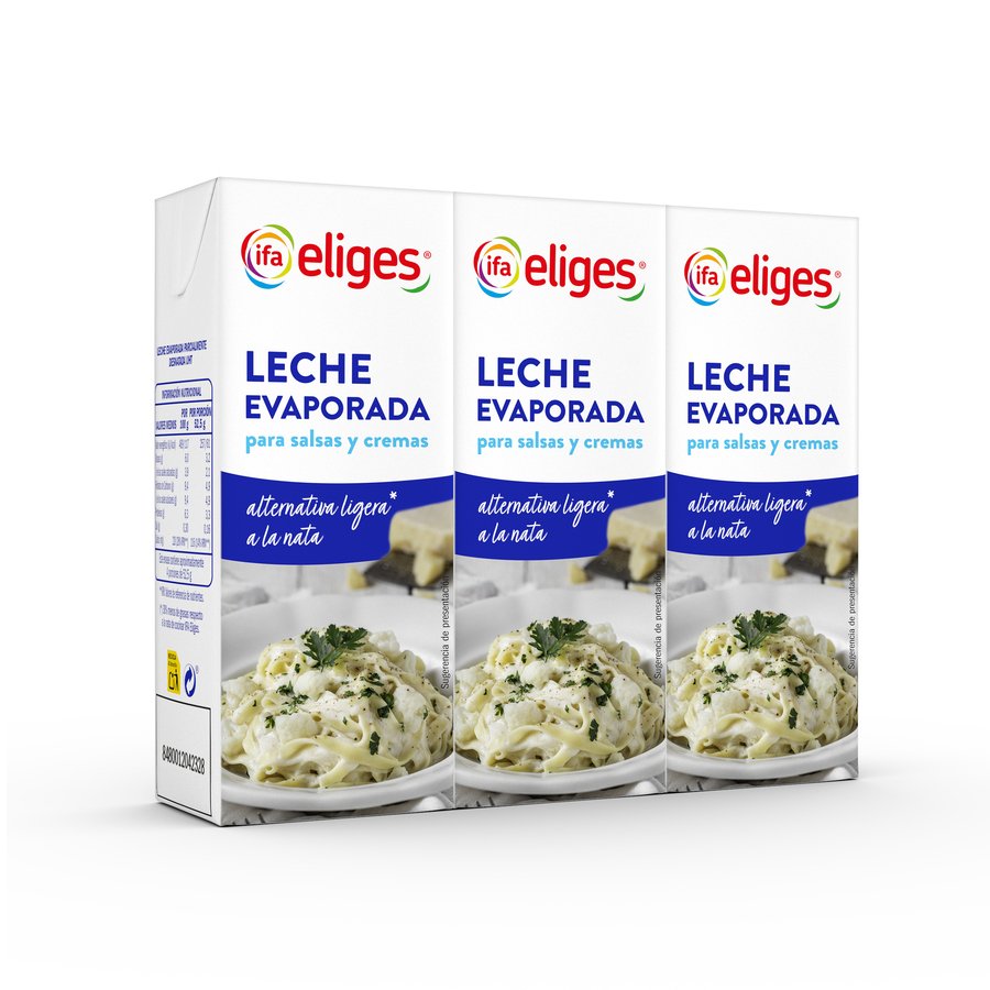 Leche evaporada IFA ELIGES 3X200 ml