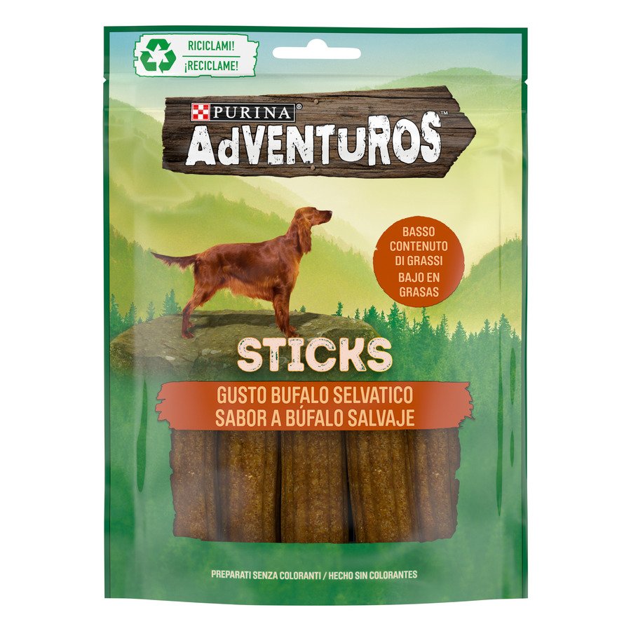 Snack perro PURINA ADVENTUROS búfalo sticks 120 g
