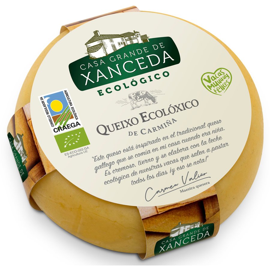 Queixo ecolóxico de Carmiña CASA GRANDE DE XANCEDA 600 g
