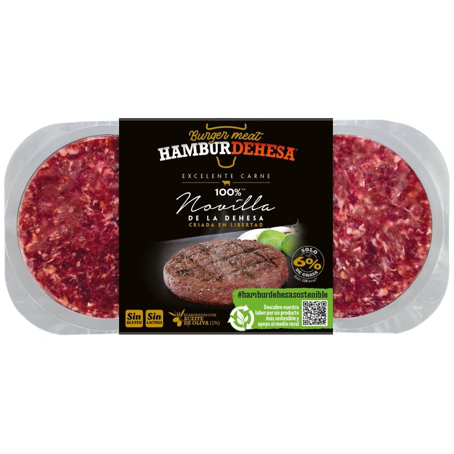 Burger meat HAMBURDEHESA de novilla 2 x 130 g