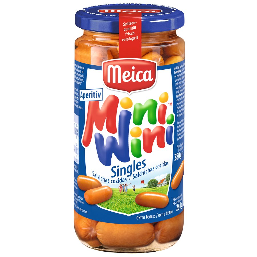 Salchichas MEICA aperitivo frasco 260 g pne.