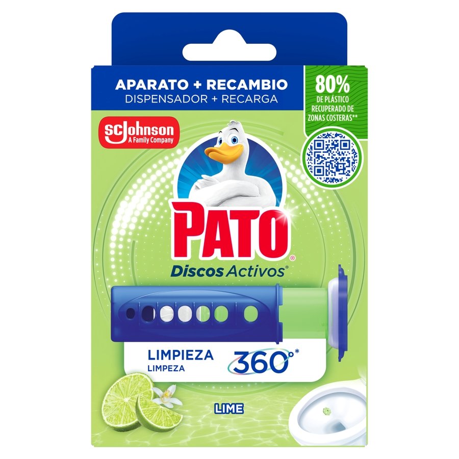 Limpia inodoro PATO discos-activos lima aparato+recambio