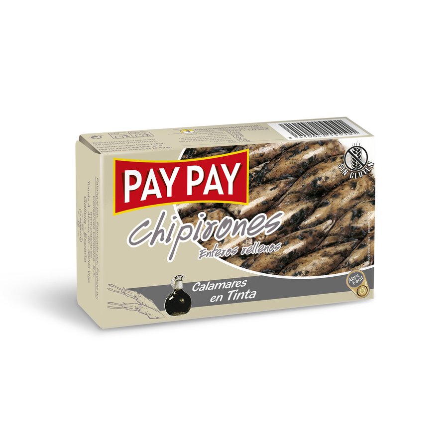 Chipirones enteros rellenos en su tinta PAY PAY 115 g