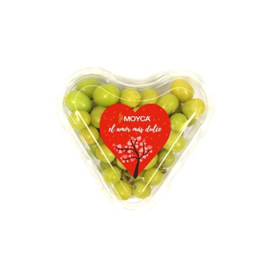 Uva blanca sin semilla San Valentín bandeja 400 g