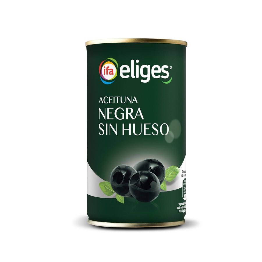 Aceituna negra IFA ELIGES sin hueso lata 150 g pne.