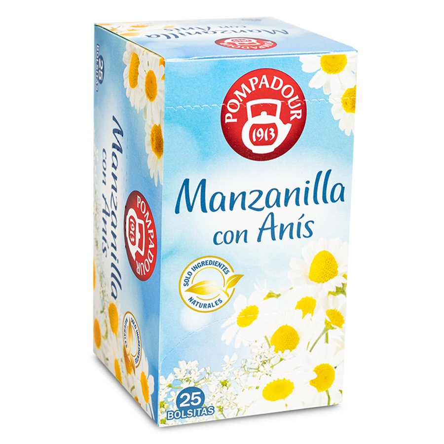 Manzanilla con anís POMPADOUR 25 unidades