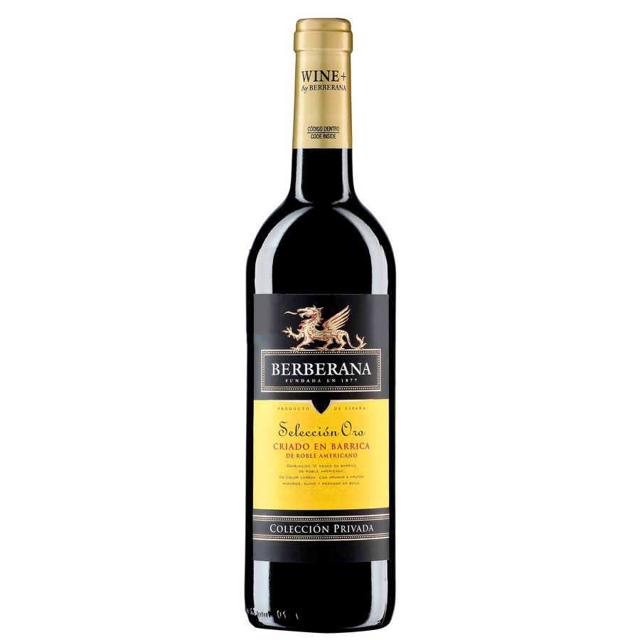 Vino tinto IGP.Tierra de Castilla BERBERANA Selección Oro botella 75 cl