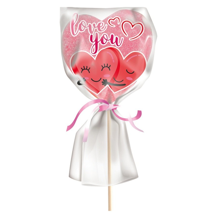 Piruleta nube DEKORA corazón rosa 13 g