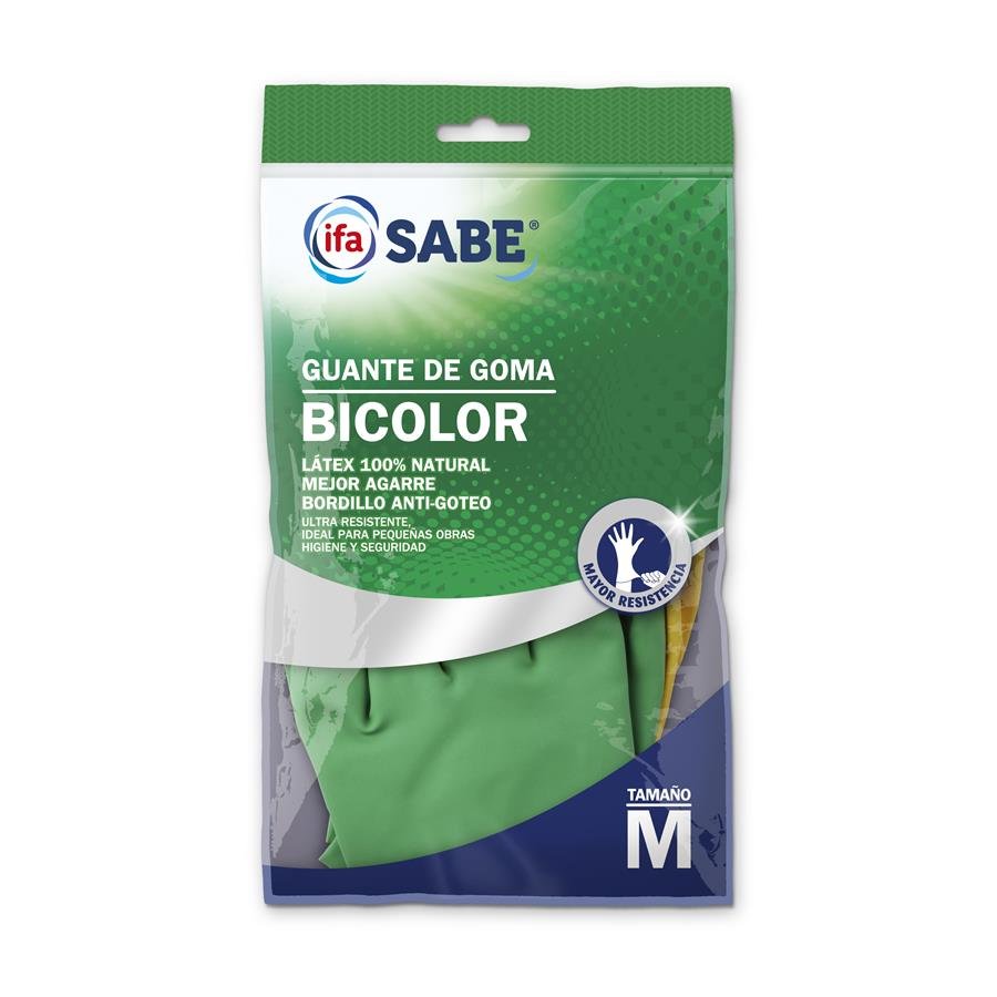 Guantes bicolor reforzado talla mediana IFA SABE