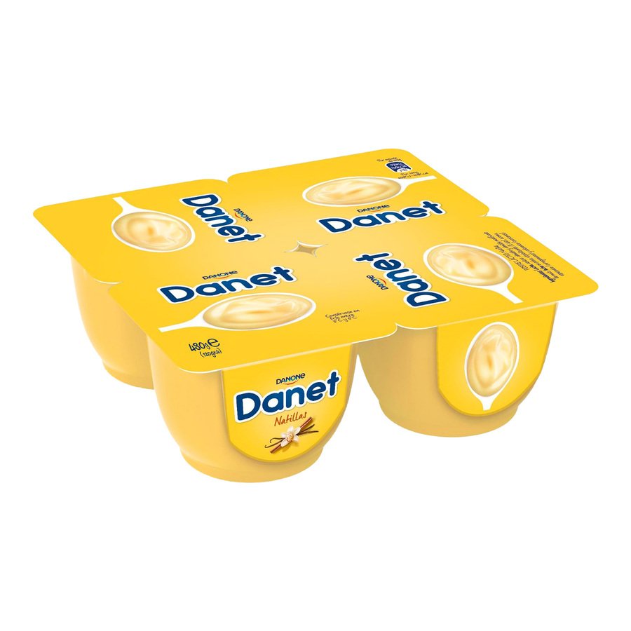 DANET DANONE sabor vainilla pack 4X120 g