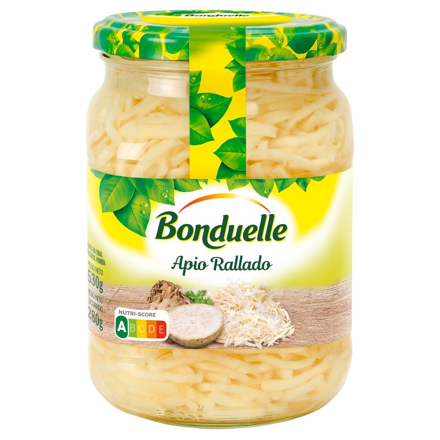 Apio rallado BONDUELLE frasco 280 g pne.