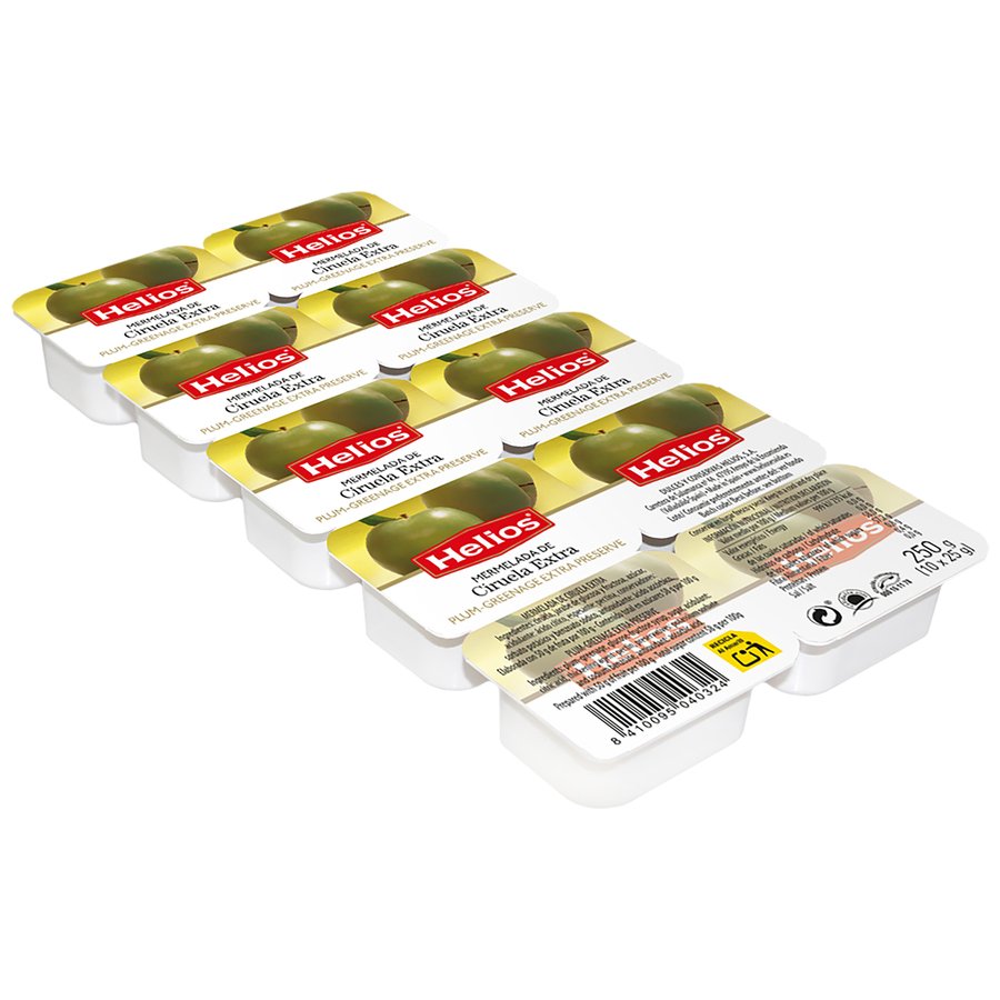 Mermelada HELIOS ciruela pack 10 x 25 g