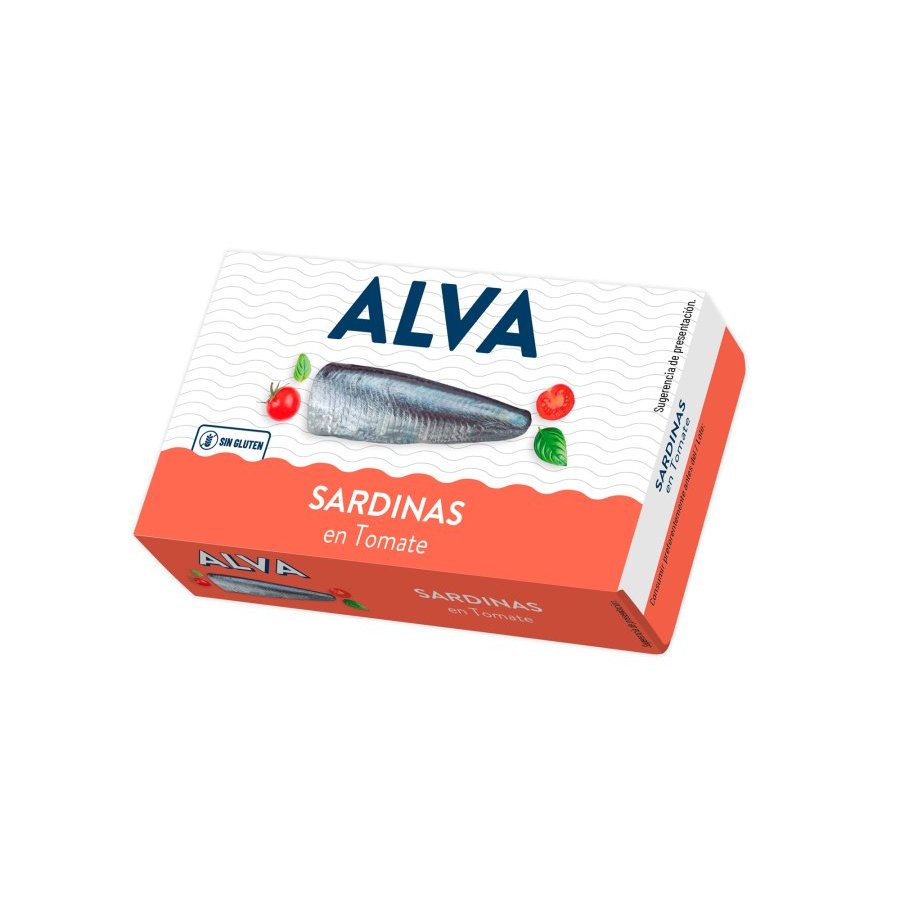 Sardinas en tomate ALVA 120 g pn.