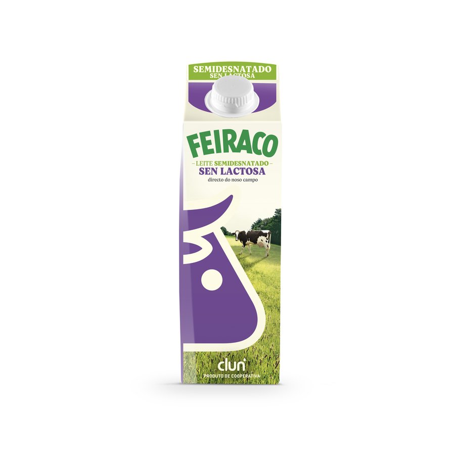 Leche sin lactosa semidesnatada FEIRACO 1 l